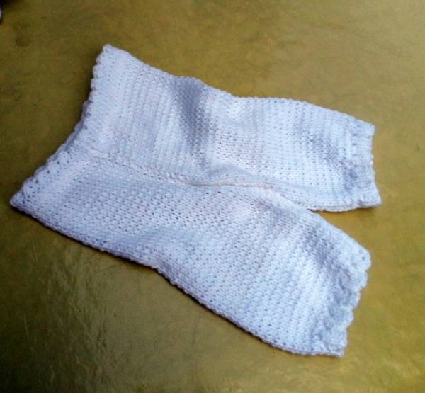 Baby Hose, Hose, Strickhose, Kombi Mode, weiß, Taufe, Baby, Baumwolle